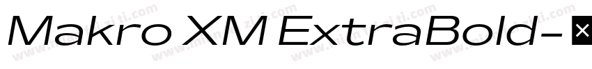 Makro XM ExtraBold字体转换